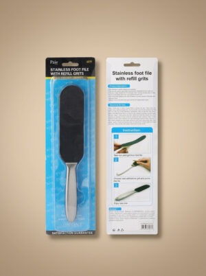Paie Stainless Foot File with Refill Grits